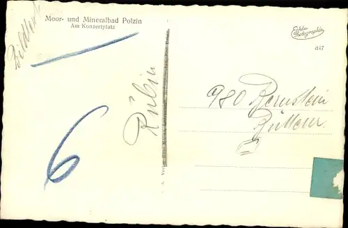 Ak Polczyn Zdrój Bad Polzin Pommern, Konzertplatz