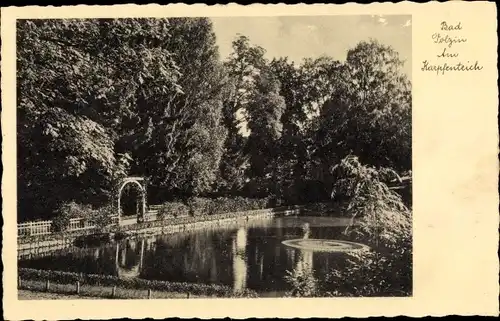 Ak Polczyn Zdrój Bad Polzin Pommern, Karpfenteich