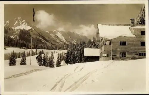 Ak Hirschegg Mittelberg Vorarlberg Österreich, Walmendinger Horn, Haus Küren