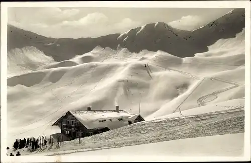 Ak Hirschegg Mittelberg in Vorarlberg, Schwarzwasserhütte, Ochsenhofer Scharte