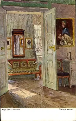 Künstler Ak Beckert, Fritz, Morgensonne