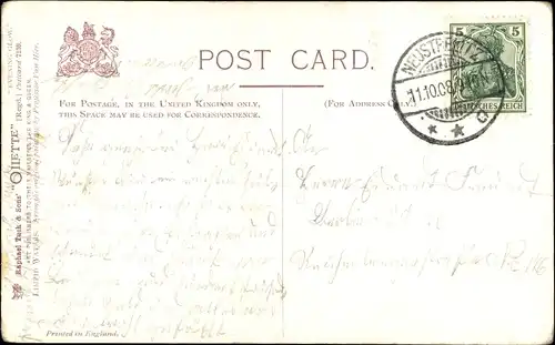 Künstler Ak Evening Glow, Boote auf dem Wasser