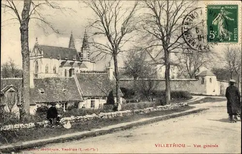 Ak Villethiou Loir et Cher, Vue generale