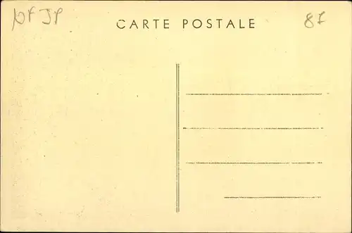 Ak Meuzac Haute Vienne, Etang de Forgeneuve, Ruderboot