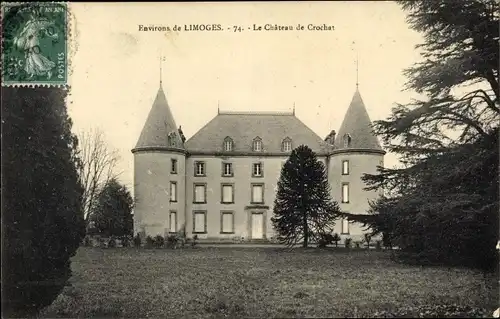 Ak Limoges Haute Vienne, Le Chateau de Crochat