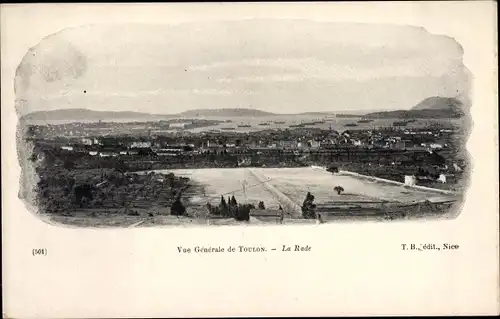 Ak Toulon Var, La Rade, Vue generale