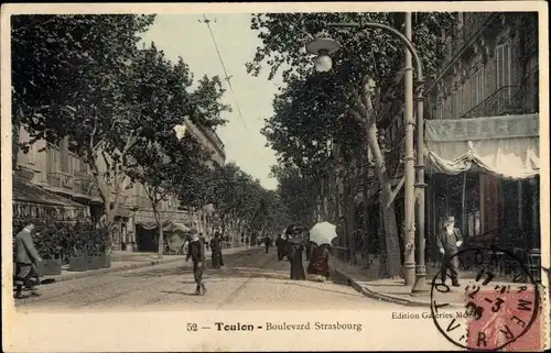 Ak Toulon Var, Boulevard Strasbourg