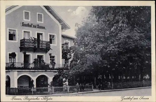 Ak Füssen im Ostallgäu, Gasthof zur Sonne