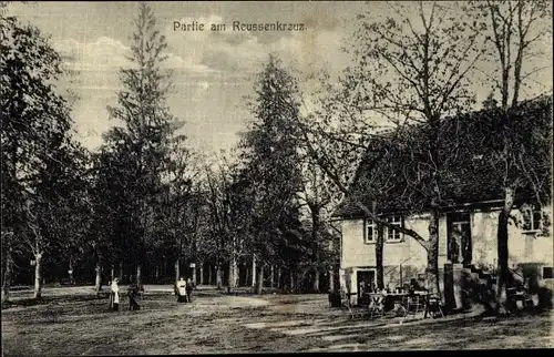 Ak Ober Sensbach Oberzent im Odenwald, Partie am Reußenkreuz, Gasthaus zum Auerhahn