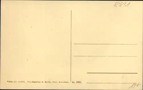 Ak Polsingen in Mittelfranken, Alte Schlossmauer, Anstalt