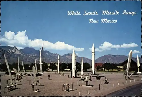 Ak New Mexiko USA, White Sands Missile Range, Missile Park, rocket and missile tests