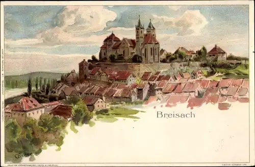 Künstler Litho Biese, C., Breisach am Oberrhein, Gesamtansicht