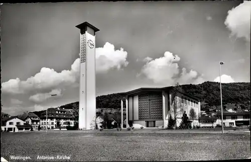 Ak Wettingen Kanton Aargau, Antonius Kirche