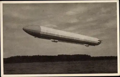 Ak Zeppelin Luftschiff LZ 3 über dem Bodensee