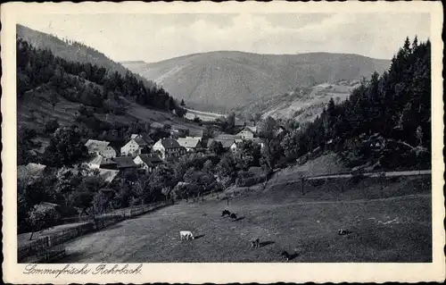 Ak Rohrbach in Thüringen, Totalansicht der Ortschaft