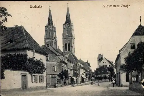 Ak Oschatz in Sachsen, Alt Oschatzer Straße, Kirche