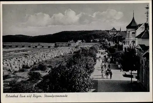 Ak Seebad Binz auf Rügen, Strandpromenade