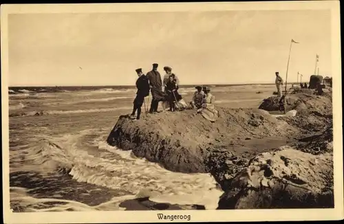 Ak Nordseebad Wangerooge in Ostfriesland, Strandpartie