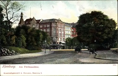 Ak Hamburg Mitte St. Georg, Ferdinandstor