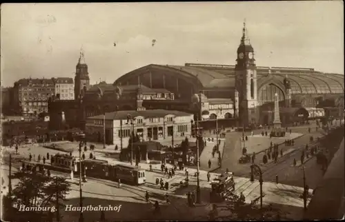 Ak Hamburg Mitte Altstadt, Hauptbahnhof