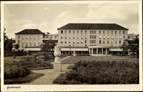 Ak Heidelberg am Neckar, Chirurgische Universitätsklinik, Gartenseite