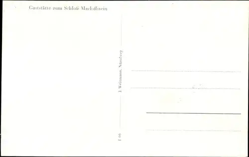 Ak Marloffstein in Mittelfranken Bayern, Schloss, Ortsansicht