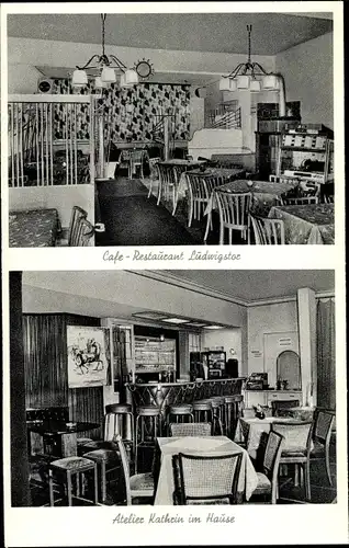 Ak Nürnberg in Mittelfranken, Café Restaurant Ludwigstor