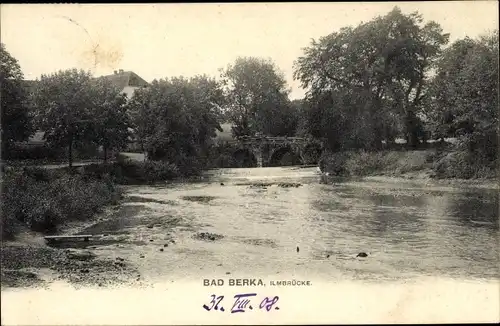 Ak Bad Berka in Thüringen, Ilmbrücke