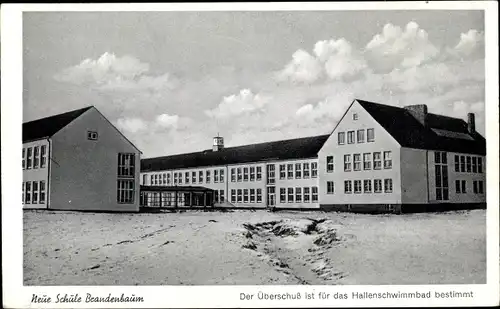 Ak Brandenbaum Hansestadt Lübeck, Neue Schule