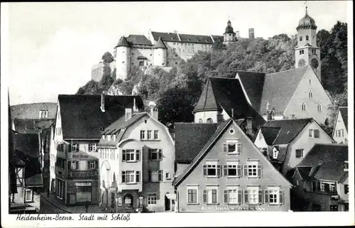 Ak Heidenheim an der Brenz, Stadt mit Schloss