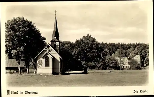 Ak Elend Oberharz am Brocken, Kirche