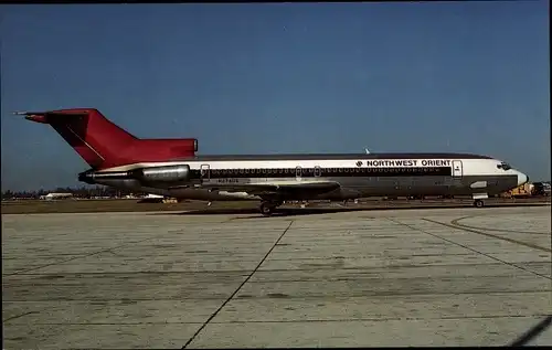 Ak Amerikanisches Passagierflugzeug, Northwest Orient, Boeing 727-251