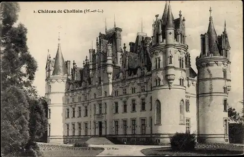 Ak Challain la Potherie Maine et Loire, Chateau de Challain