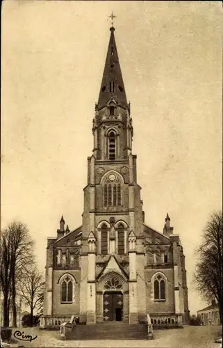 Ak Beaupréau Maine et Loire, Eglise Notre Dame