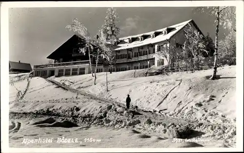 Ak Hirschegg Mittelberg in Vorarlberg, Alpenhotel Bödele