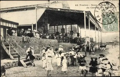 Ak Toulon Var, Sous le Hall du Casino des Sablettes