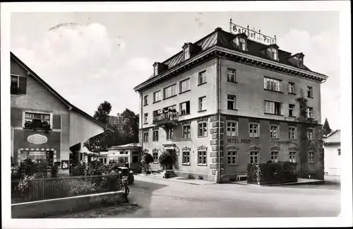 Ak Scheidegg Allgäu, Hotel Post