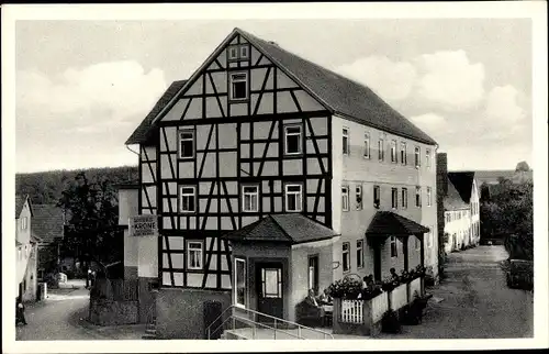 Ak Vielbrunn Michelstadt im Odenwald, Gasthaus Krone