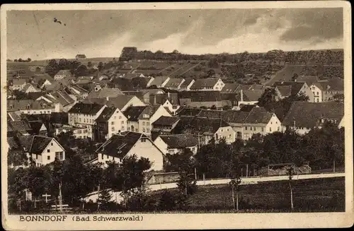 Ak Bonndorf im Schwarzwald, Totalansicht der Ortschaft