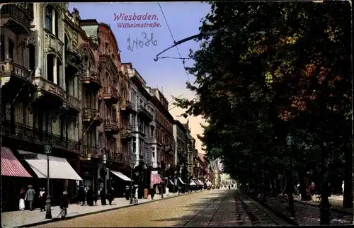 Ak Wiesbaden in Hessen, Wilhelmstraße