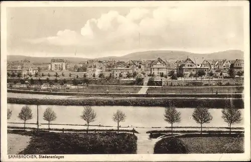 Ak Saarbrücken im Saarland, Stadenanlagen