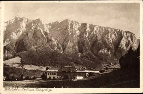 Ak Wildbichl in Tirol, Kaisergebirge, Blick auf den Ort