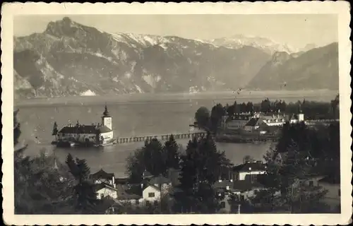 Foto Ak Gmunden in Oberösterreich, Teilansicht, Schloss Orth