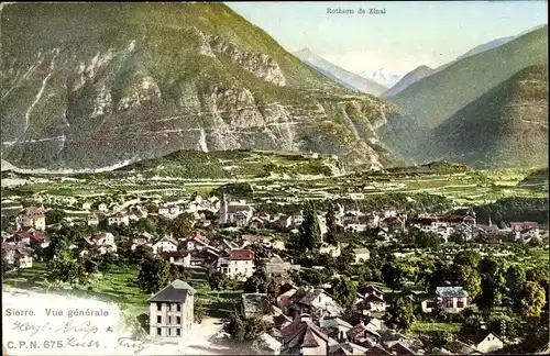 Ak Siders Sierre Kanton Wallis, Vue generale