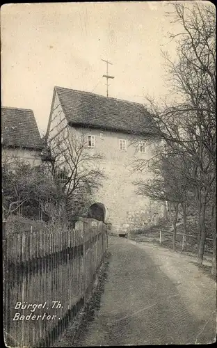 Ak Bürgel in Thüringen, Badertor