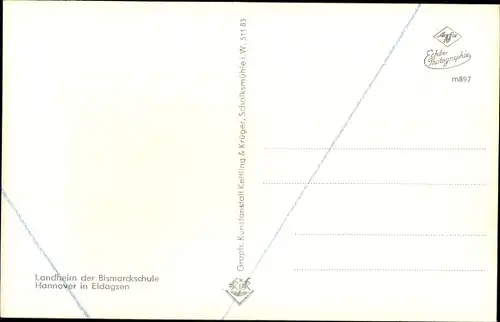 Ak Eldagsen Springe am Deister, Blick auf das Landheim der Bismarckschule Hannover