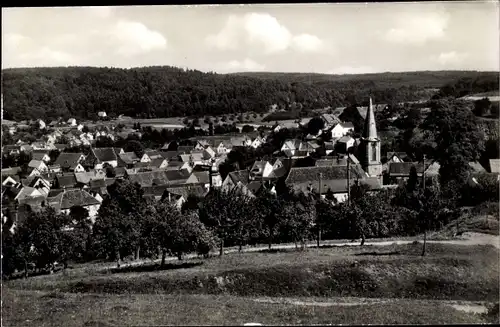 Ak Dallau Elztal im Odenwald, Totalansicht der Ortschaft