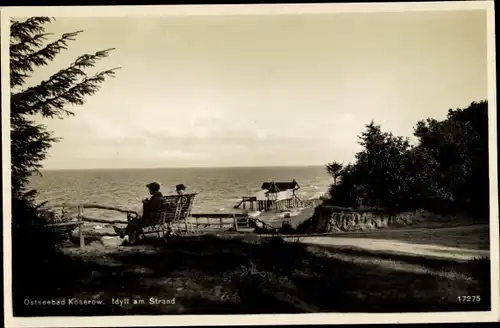 Ak Ostseebad Koserow auf Usedom, Idyll am Strand