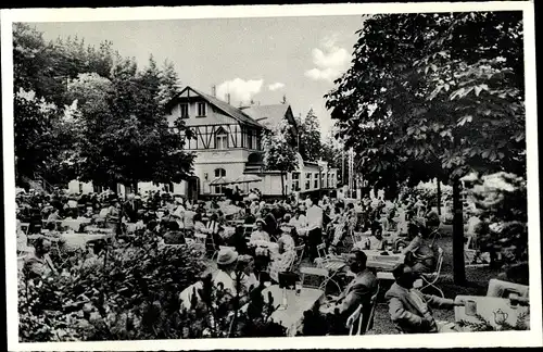 Ak Hagen in Westfalen, Waldlust, Terrassenpartie