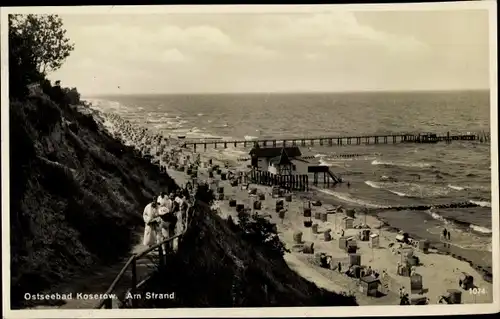 Ak Ostseebad Koserow auf Usedom, Am Strand